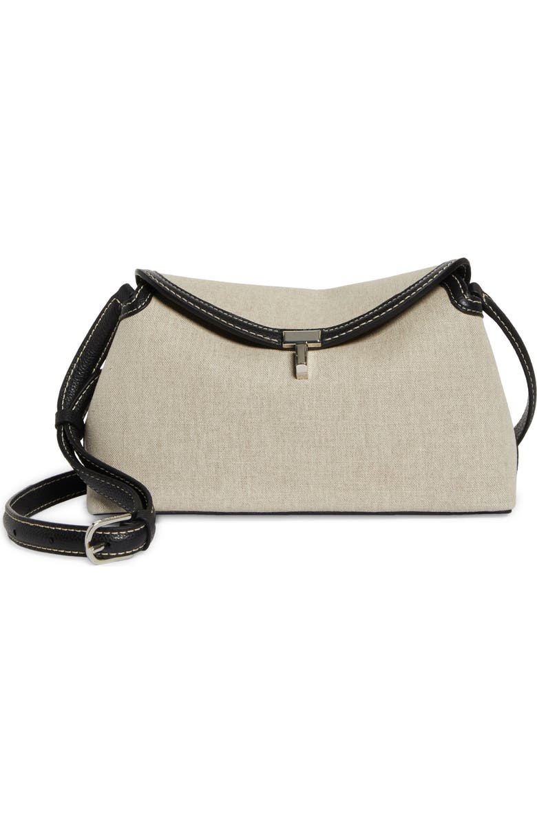 TOTEME T-Lock Canvas Clutch, Main, color,