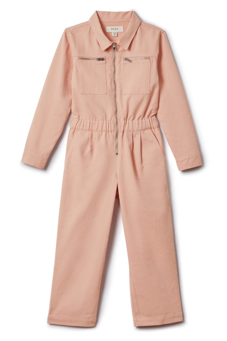 Kids' Penelope Sr. Cotton Utility Jumpsuit, Main, color, PINK