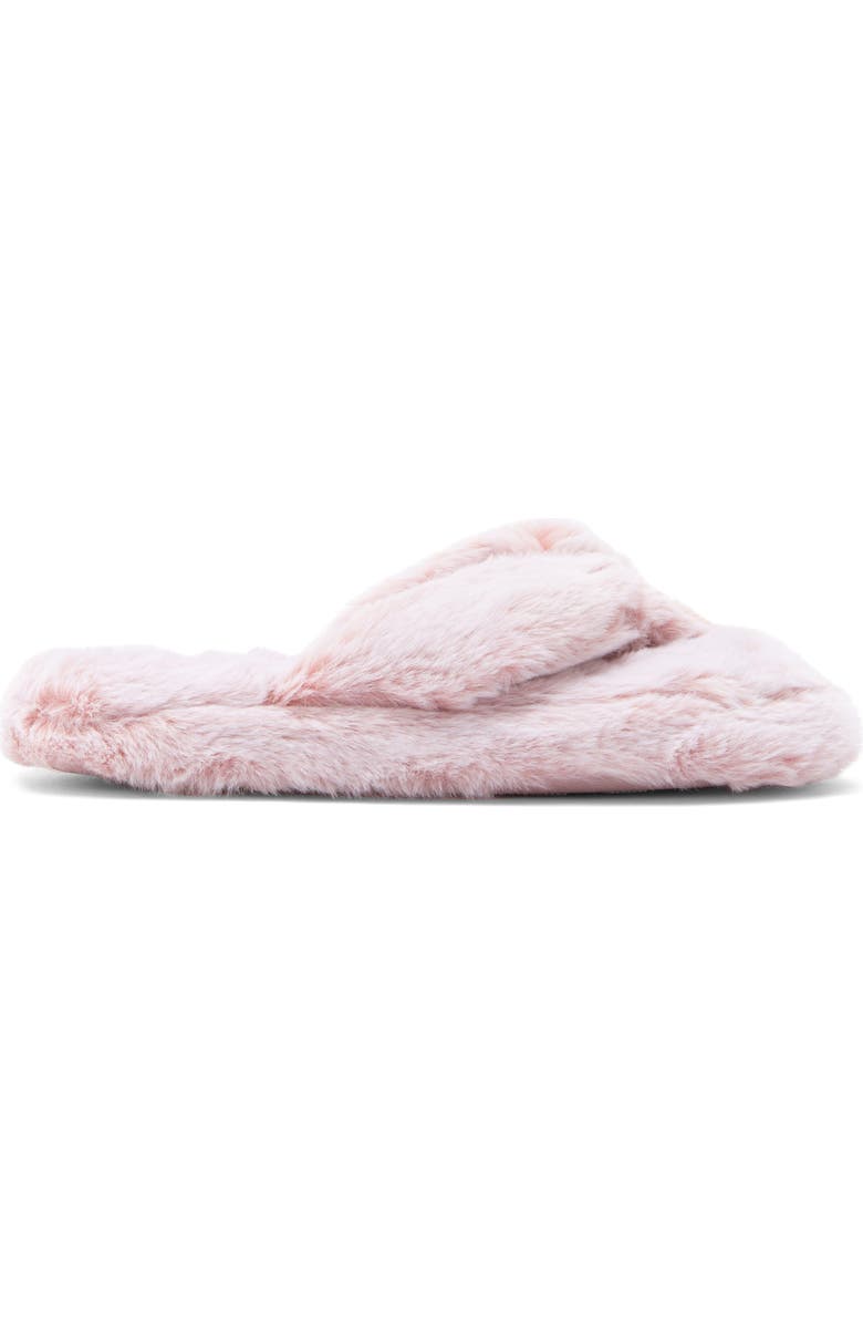 Rachel Roy Faux Fur Slipper, Alternate, color, Blush