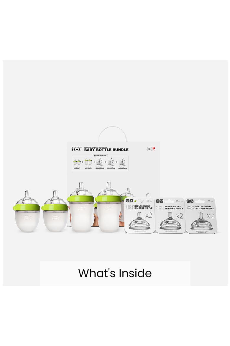 Baby Bottle Bundle, Alternate, color, GREEN