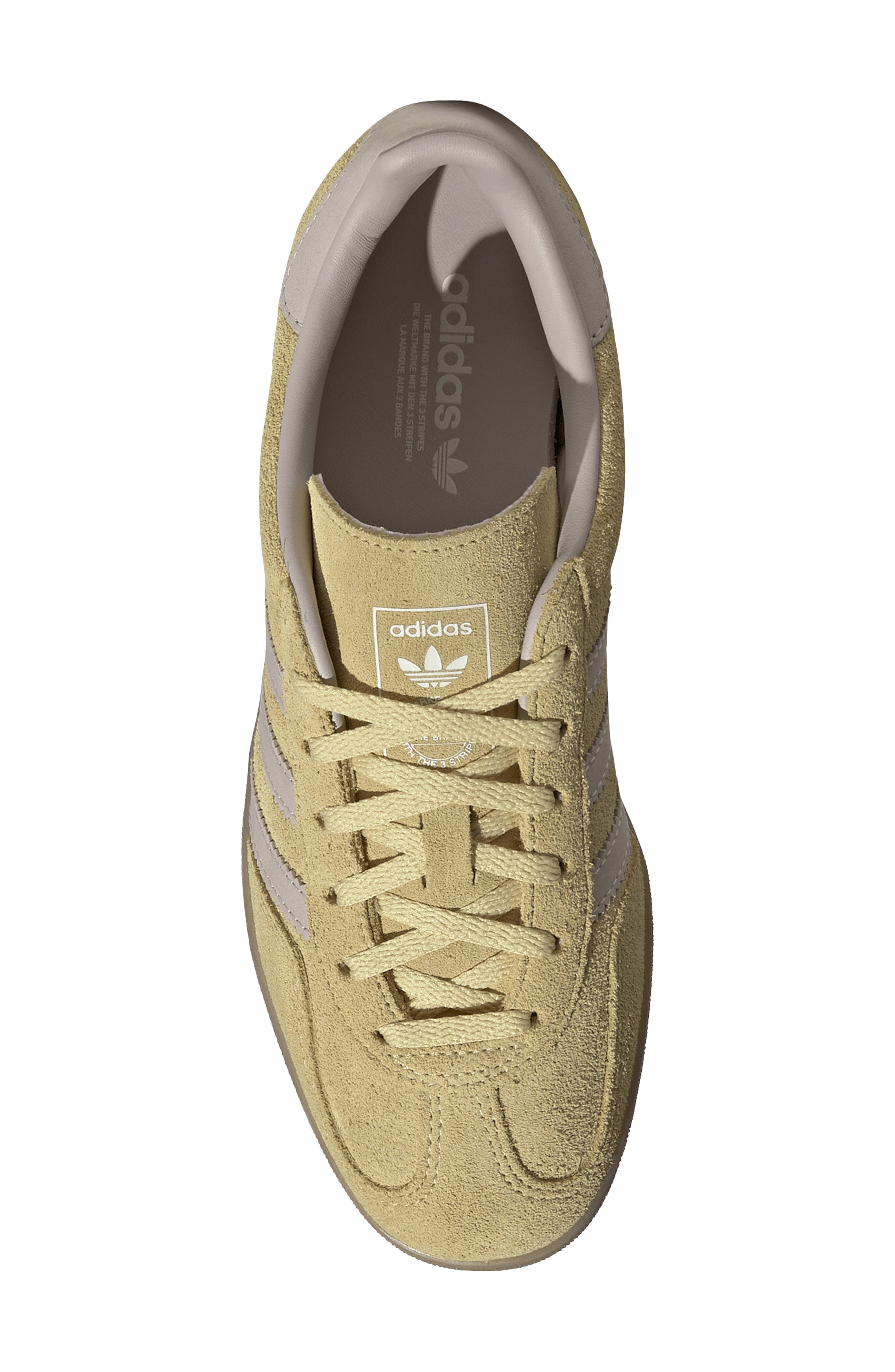 Women's Gazelle Indoor Sneaker, Alternate, color, YELLOW/ QUARTZ/ GUM
