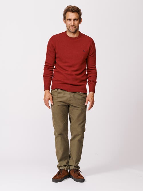 Aubin Westbourne Crew Neck Sweater In Brown