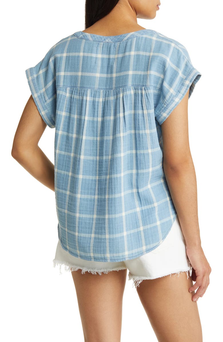 Lucky Brand Plaid Popover Shirt, Alternate, color, 