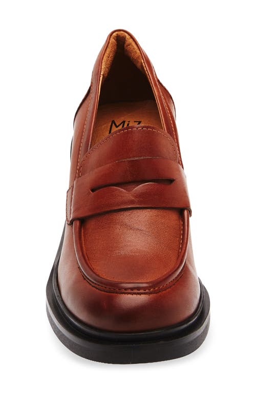 Miz Mooz Day Block Heel Penny Loafer