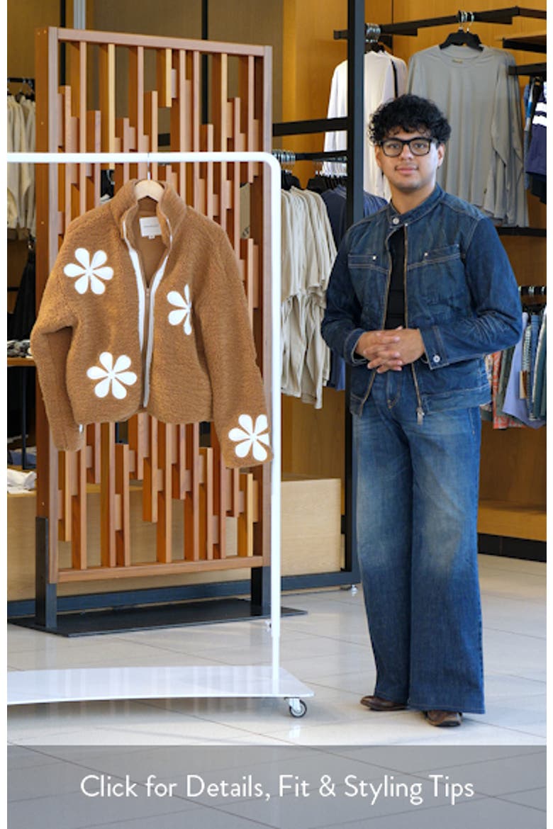 Flower Patch Faux Shearling Jacket video