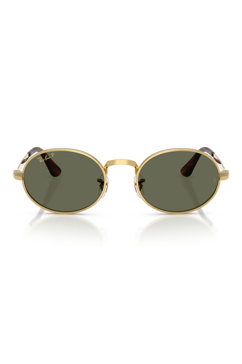 A$AP Rocky 54mm Polarized Oval Sunglasses, Main, color, ARISTA / POLAR GREEN