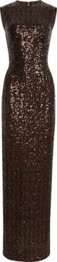Michael Kors Collection Sequin Sleeveless Column Gown