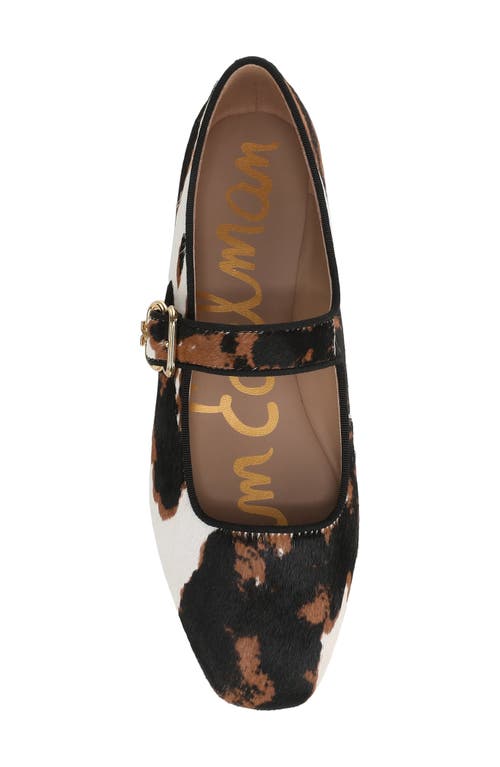 Sam Edelman Michaela Genuine Calf Hair Mary Jane Flat In Multi