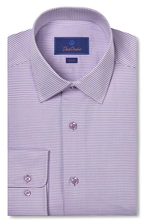 Slim Fit Micro Dobby Dress Shirt