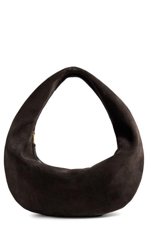 Medium Olivia Suede Hobo Bag