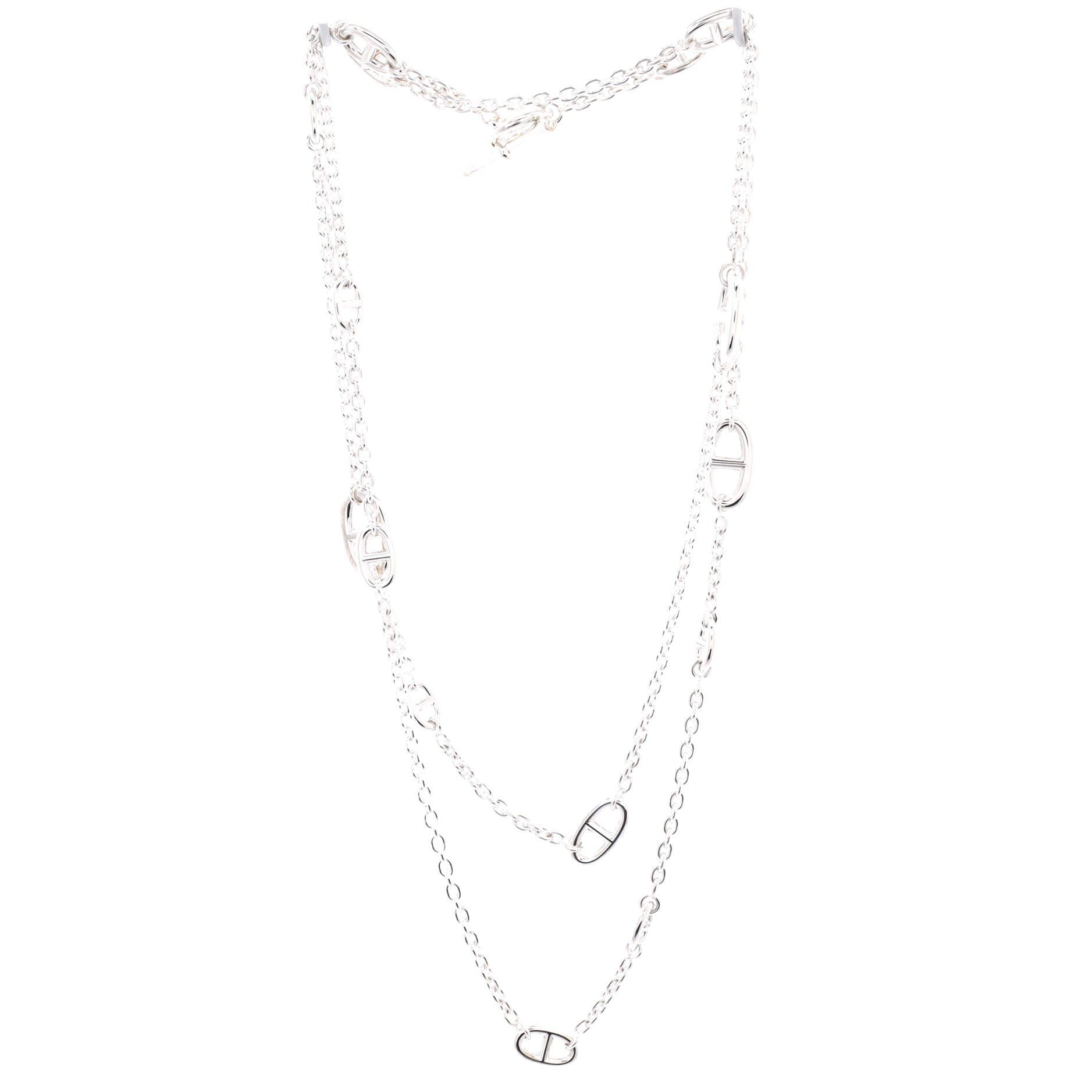 Farandole Long Necklace Sterling Silver 120, Alternate, color, Metallic Silver
