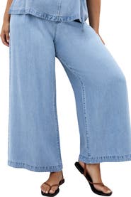 City Chic Evani Wide Leg Denim Pants