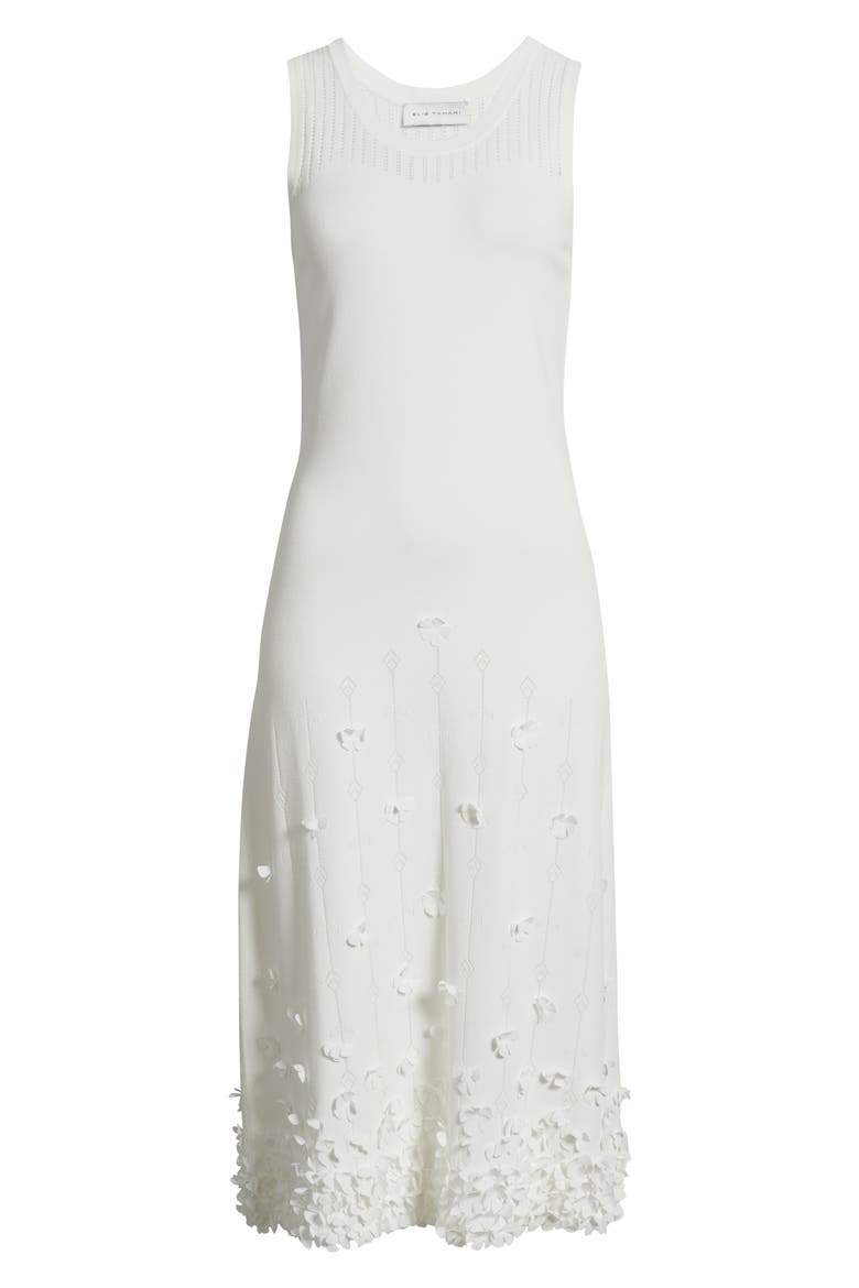 The Alana 3D Flower Sleeveless Maxi Dress, Alternate, color, SKY WHITE