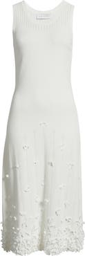 Elie Tahari The Alana 3D Flower Sleeveless Maxi Dress