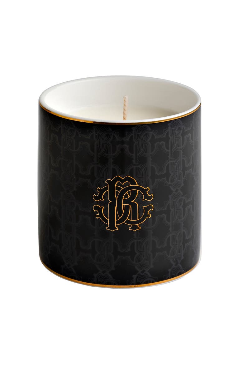 Home Scented Candle, Main, color, Monogram Black