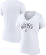 FANATICS Women's Fanatics Seattle Kraken White Out V-Neck T-Shirt