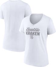 FANATICS Women's Fanatics Seattle Kraken White Out V-Neck T-Shirt