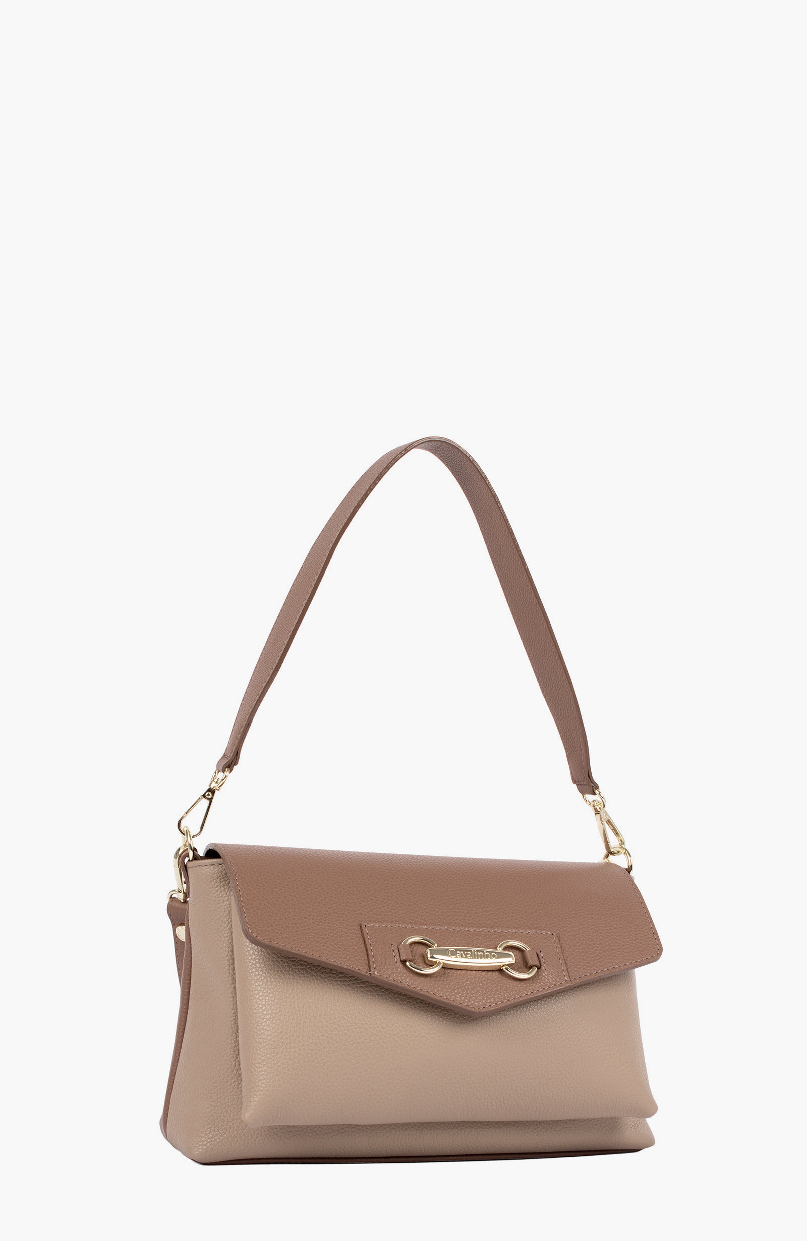 Signature CV By Cavalinho Leather Handbag 546, Alternate, color, Sand / Beige