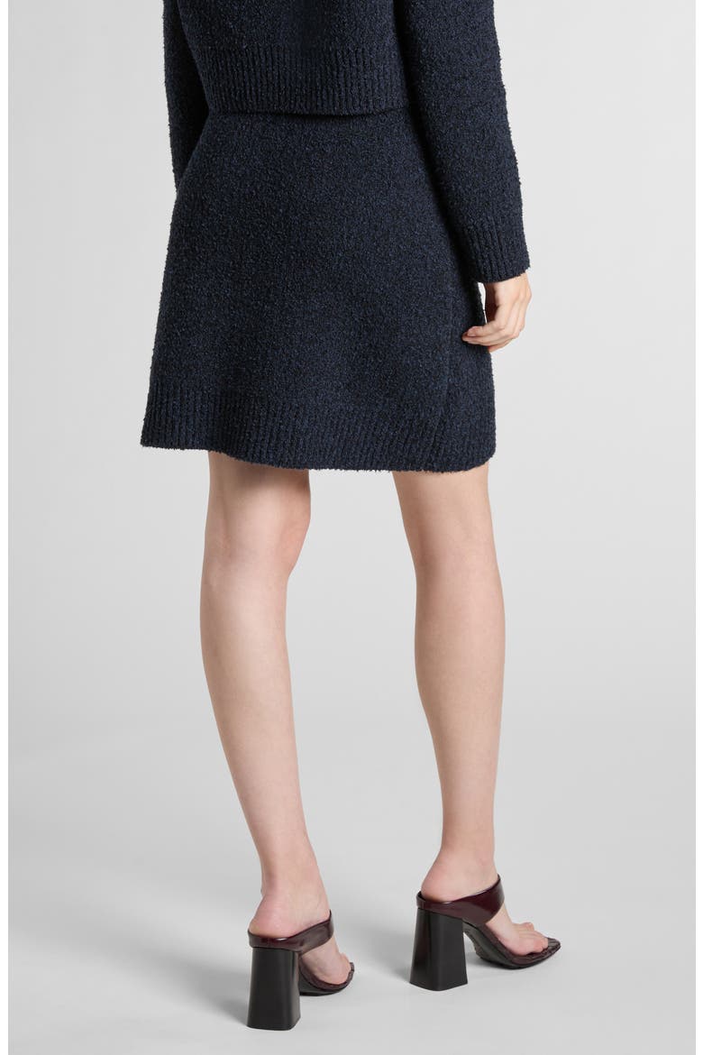 Bouclé Sweater Skirt, Alternate, color, 4121 NAVY