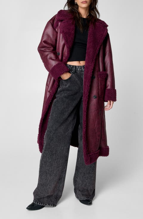 Faux Shearling Coat