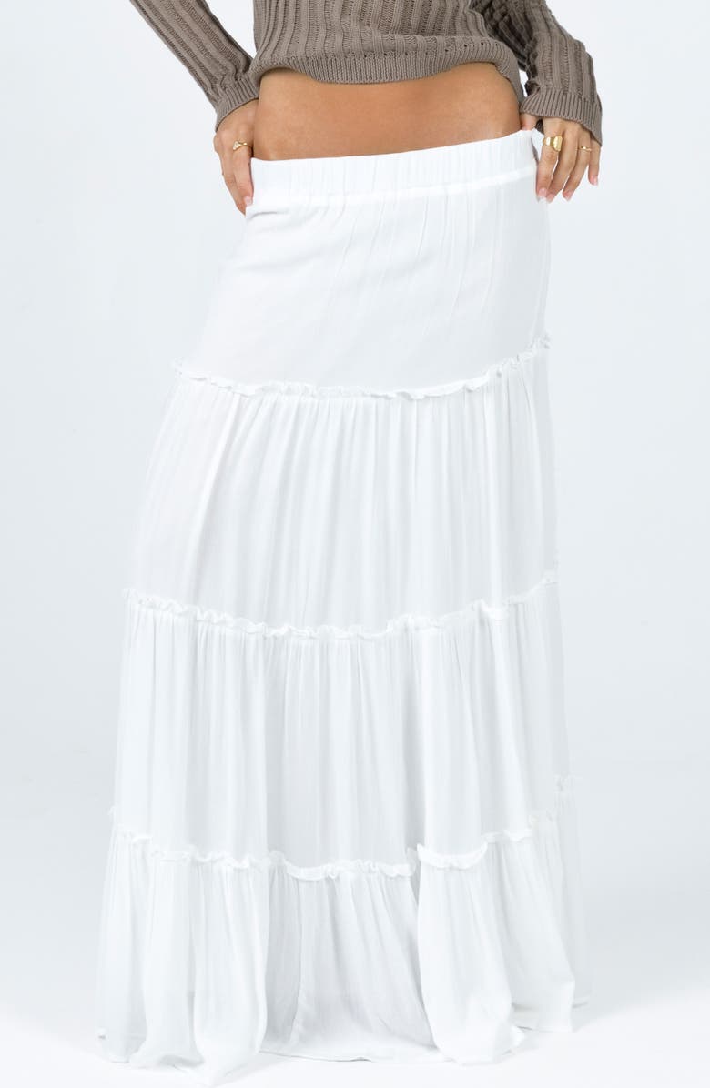 Princess Polly Miriah Tiered Maxi Skirt, Main, color, 