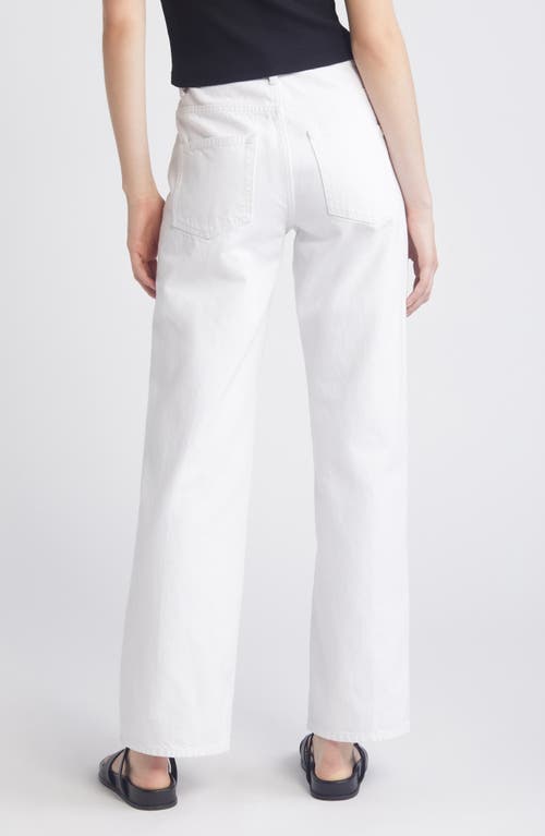Frame High-waisted Barrel Jeans For In White