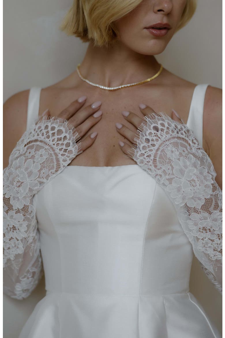 Madeline Gloves, Alternate, color, Ivory