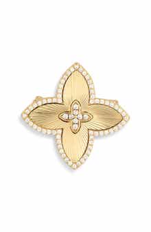 EYE CANDY LOS ANGELES Naomi Cubic Zirconia Petal Brooch