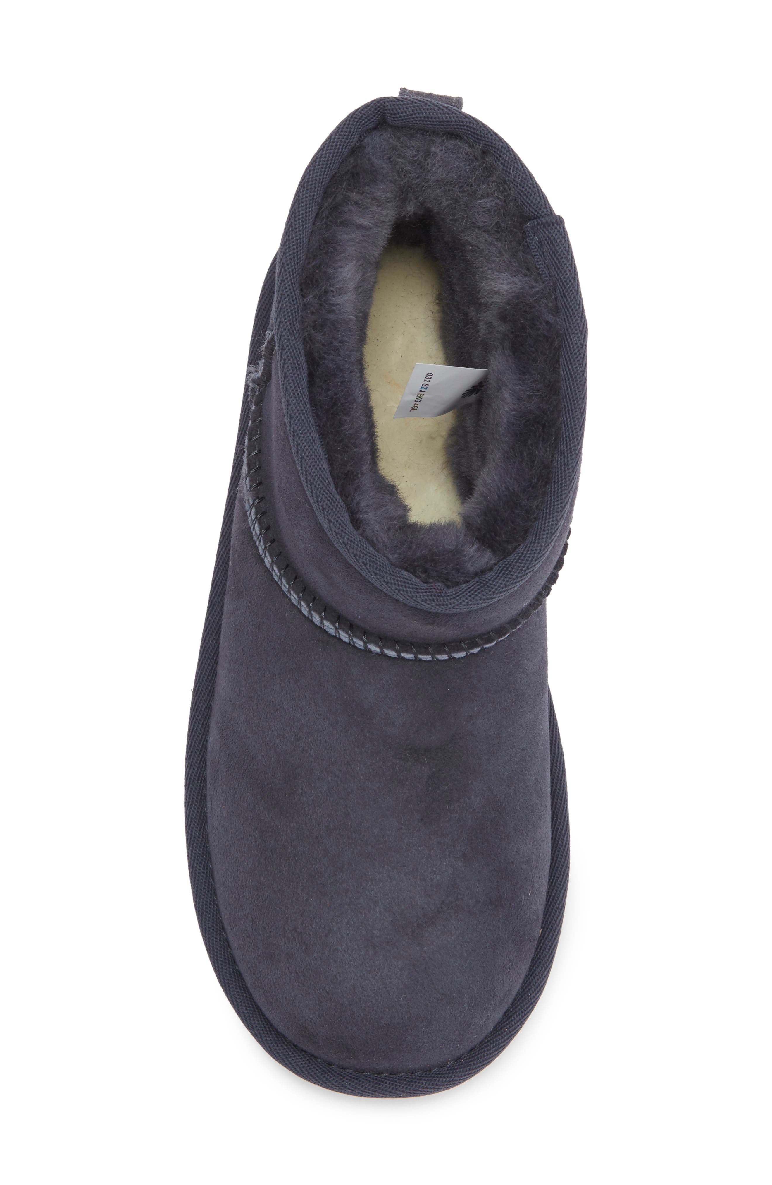 Kids' Classic Mini II Water Resistant Genuine Shearling Boot, Alternate, color, EVE BLUE