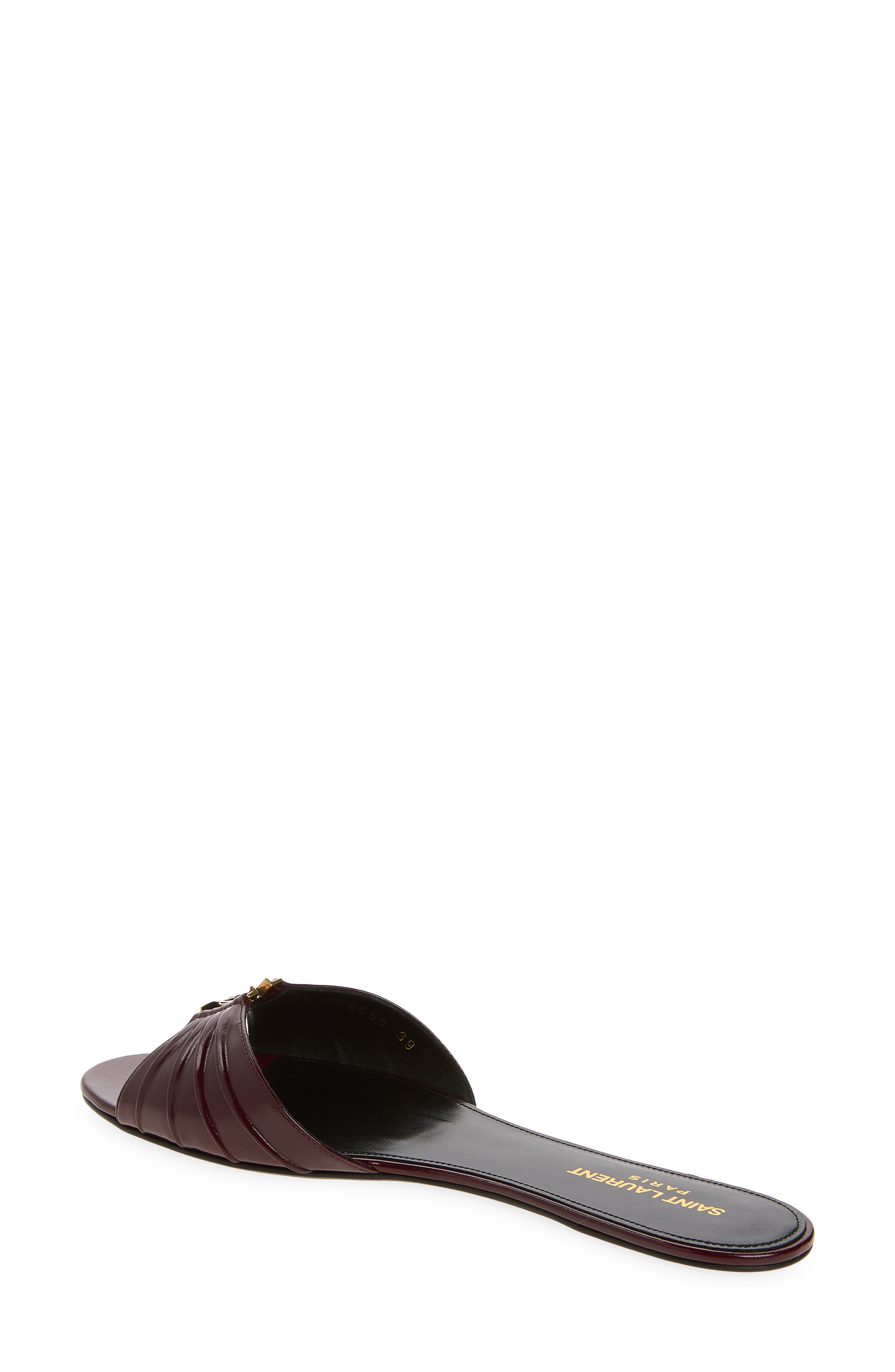 Babylone Slide Sandal, Alternate, color, VINTAGE BORDEAUX