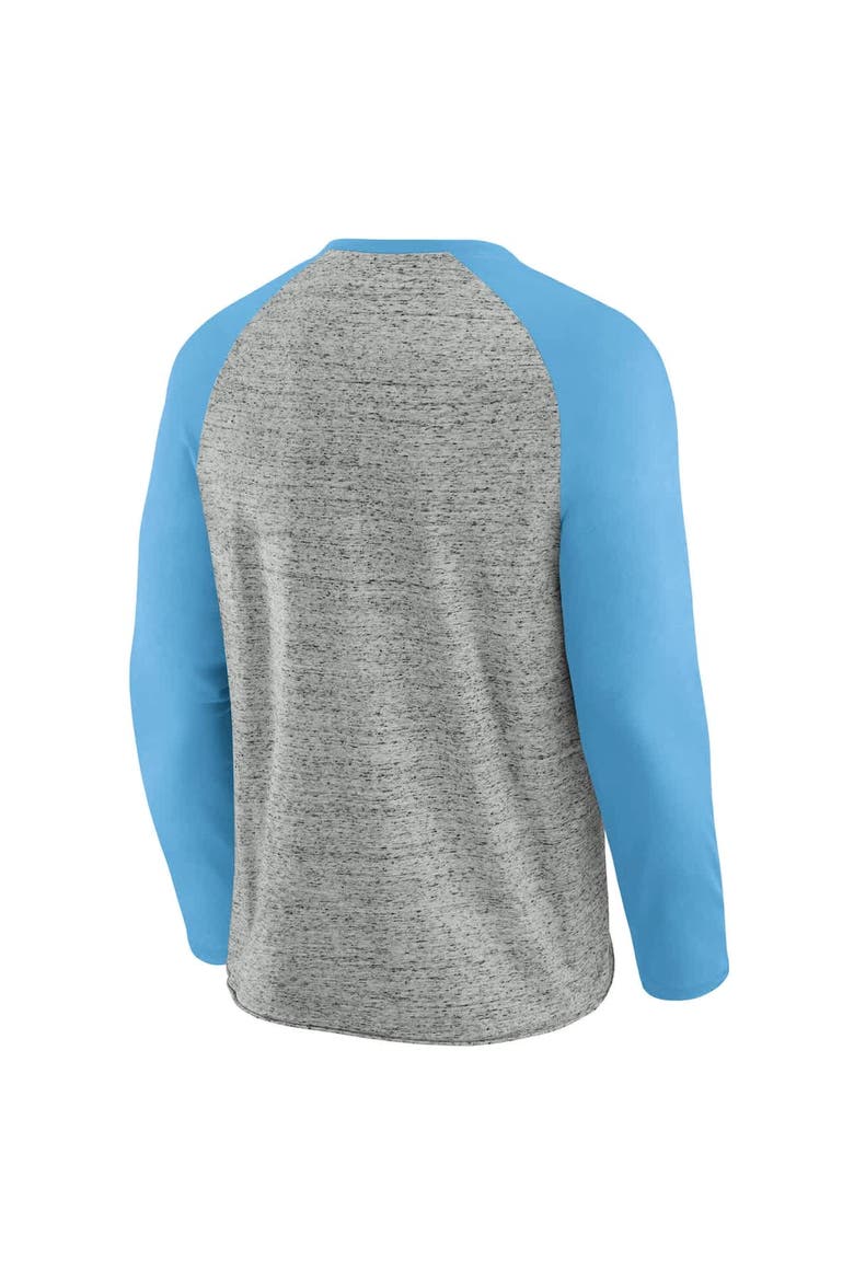 Men's Darius Rucker Collection by Fanatics  Heather Gray St. Louis Cardinals Raw Edge Raglan Long Sleeve Baseball T-Shirt, Alternate, color, Heather Gray