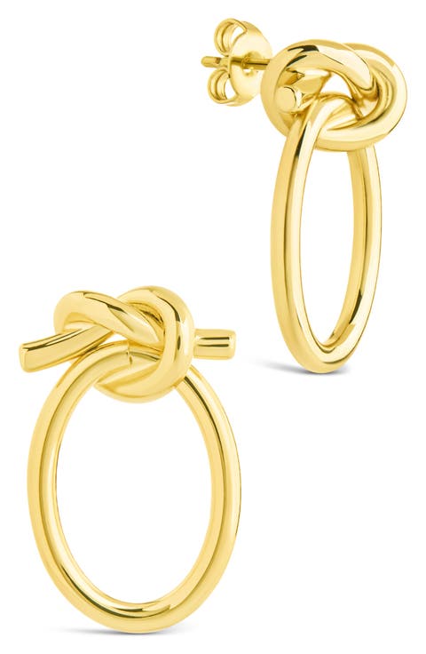 April Knotted Hoop Earrings
