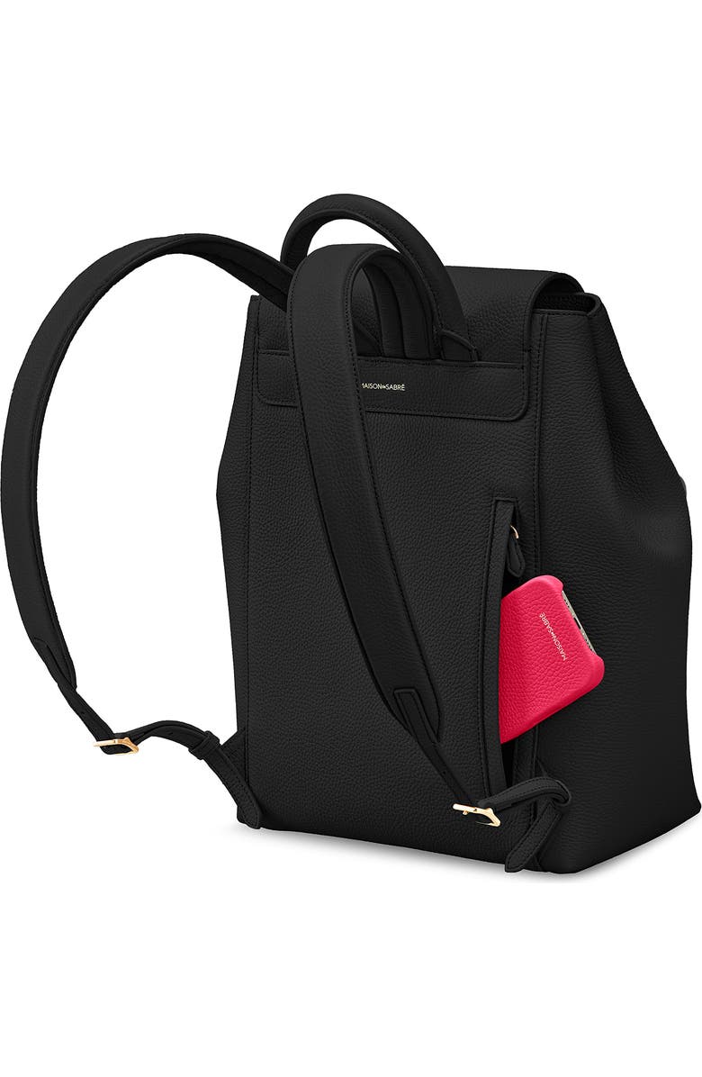 MAISON de SABRÉ The Medium Soft Backpack, Alternate, color, Black Caviar