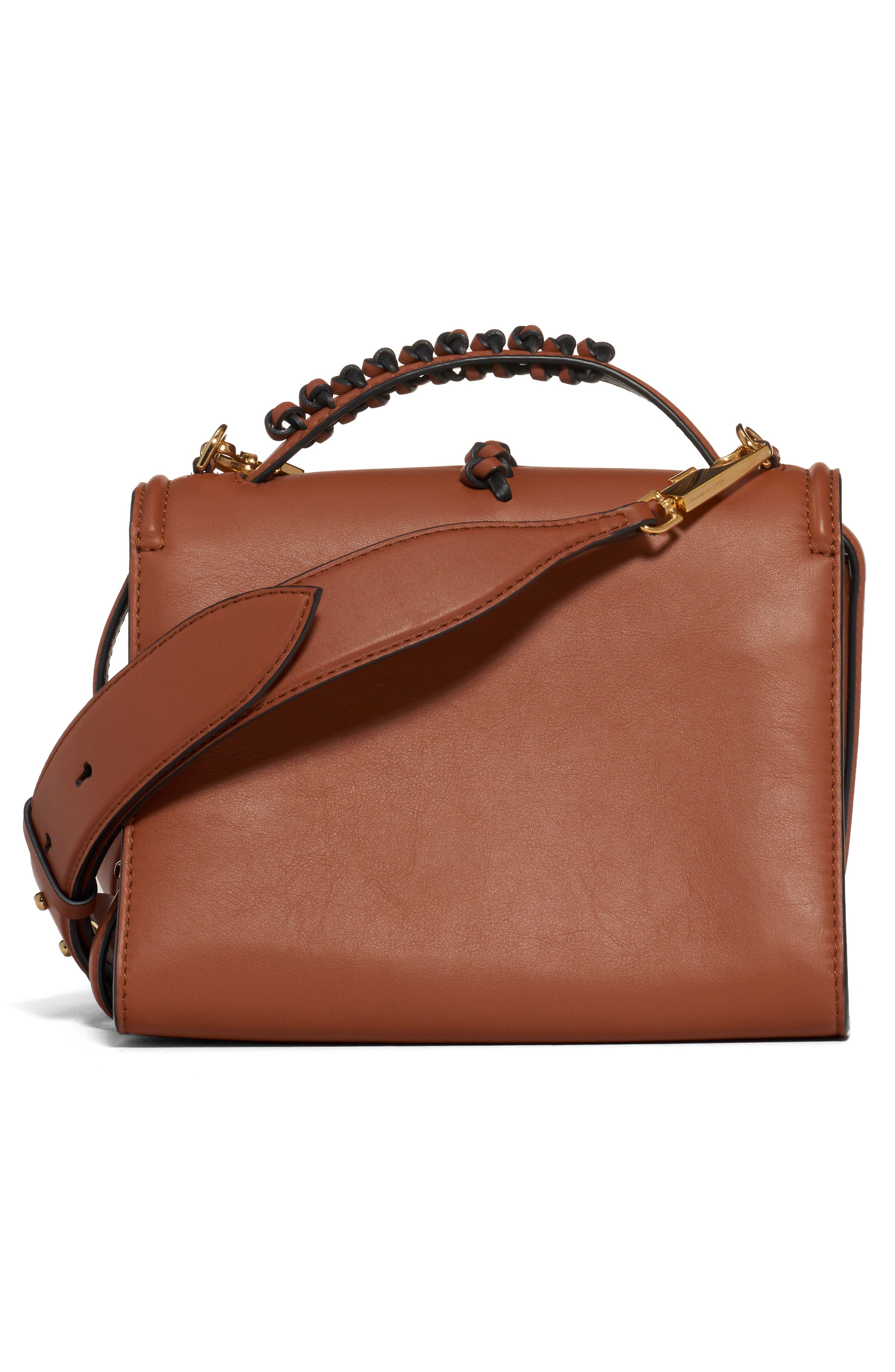 McQueen Alexander McQueen The Story Leather Top Handle Bag, Alternate, color, 