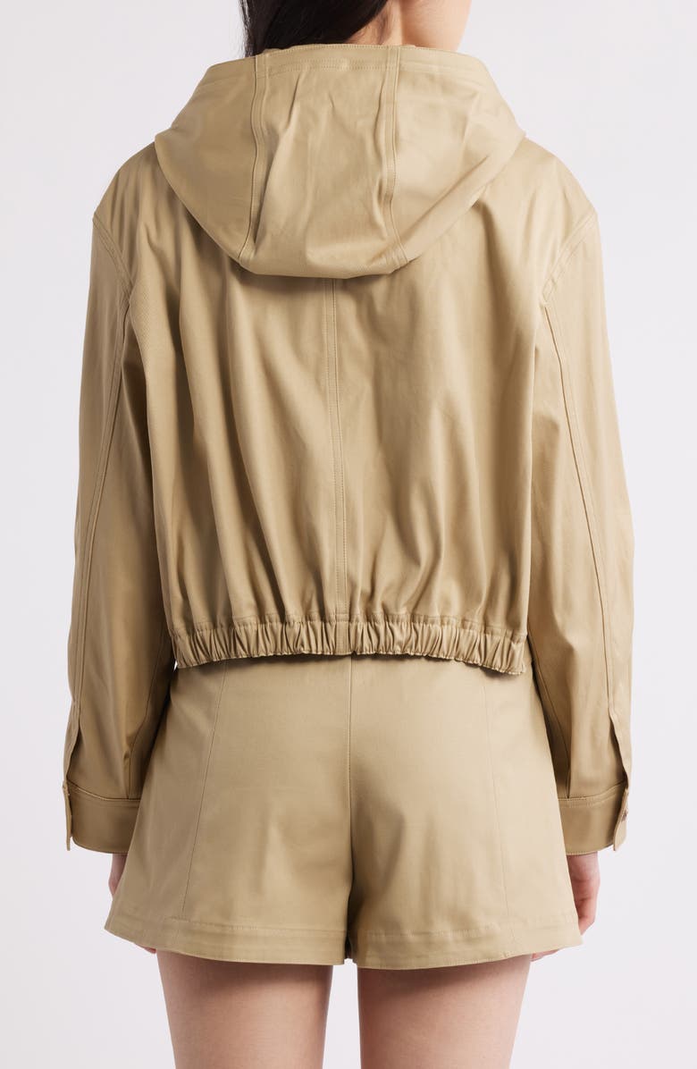 Theory Hooded Crop Jacket, Alternate, color, Trnch