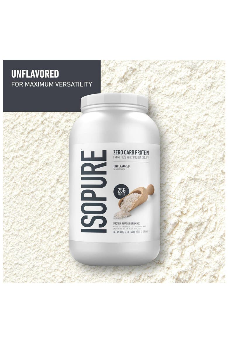 Zero Carb High Protein Whey Isolate Powder, Alternate, color, None