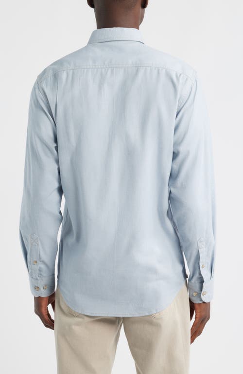 James Campbell Cana Trim Fit Cotton Button-up Shirt In Blue