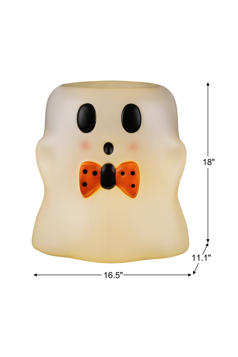 18 in. Ghost Lit Blow Mold Candy Bowl, Alternate, color, Multicolor
