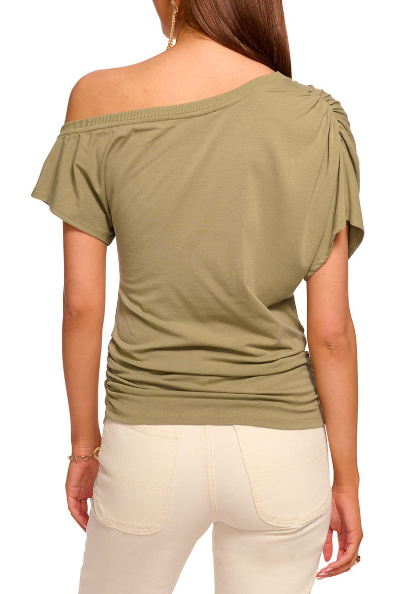Stella One-Shoulder Top, Alternate, color, SAFARI