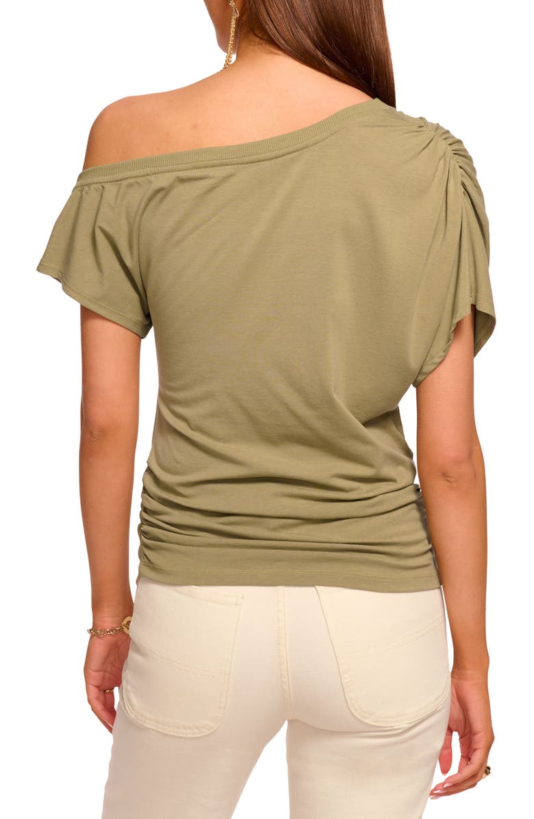 Ramy Brook Stella One-Shoulder Top, Alternate, color, Safari