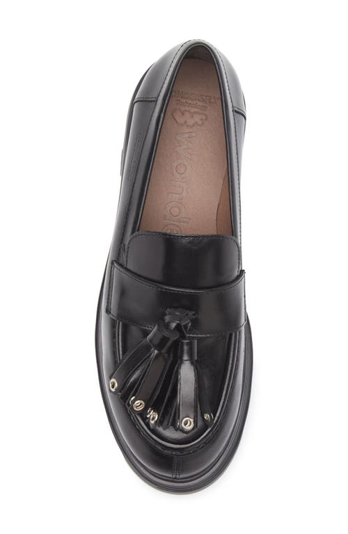 Wonders A-4303 Tassel Platform Loafer In Black