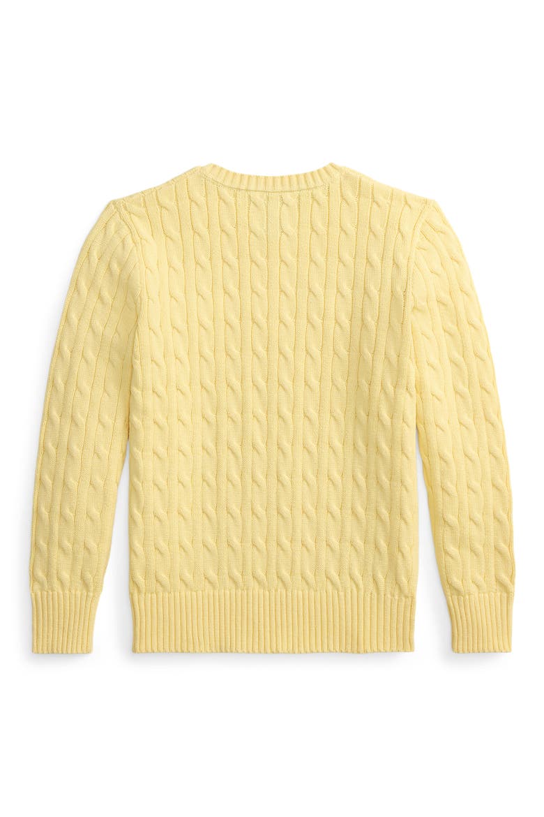 Kids' Cable Stitch Sweater, Alternate, color, TBRD YELLW