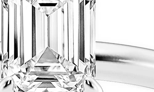 Badgley Mischka Collection Emerald Cut Lab Created Diamond Engagement Ring In White