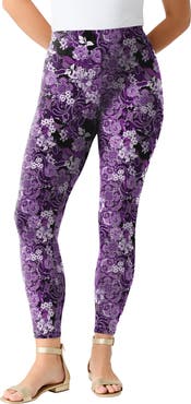 Roaman's Plus Size Essential Stretch Ankle Length Pull On Legging
