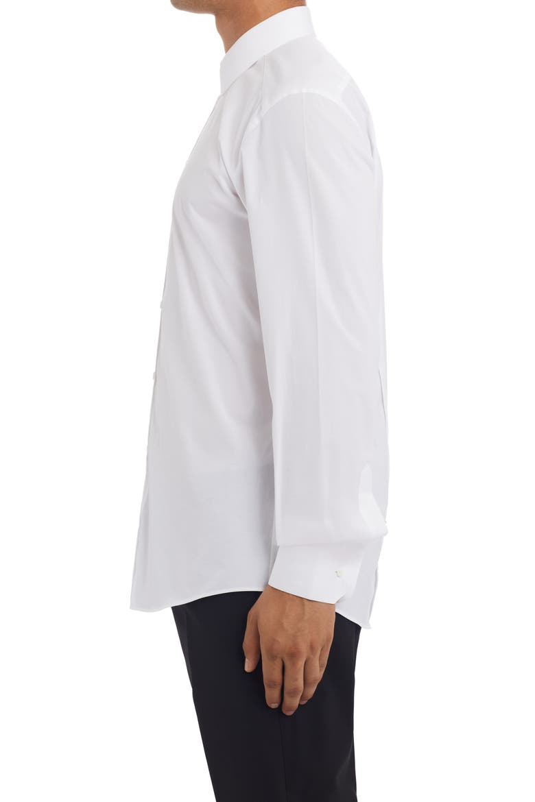Gold Fit Stretch Cotton Dress Shirt, Alternate, color, W0800 BIANCO OTTICO