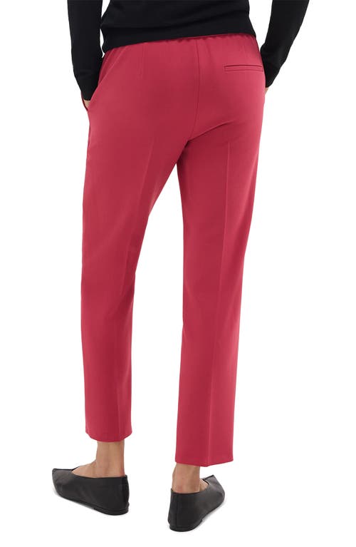 Theory Treeca Pull-on Trousers In Deep Rose