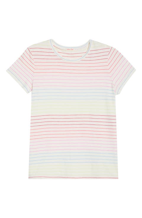 Stripe Cotton Blend T-Shirt