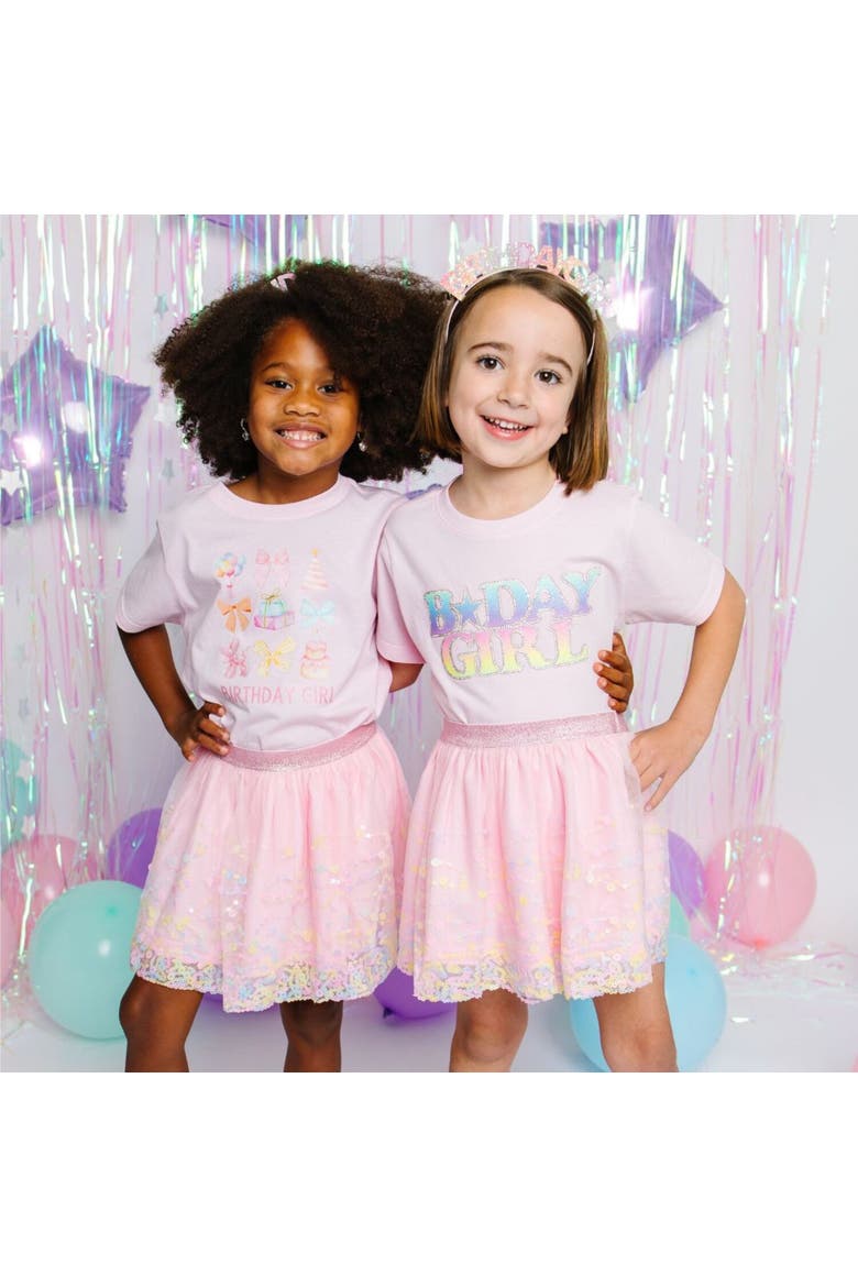 Birthday Girl Cutie Short Sleeve T-Shirt, Alternate, color, Ballet Pink