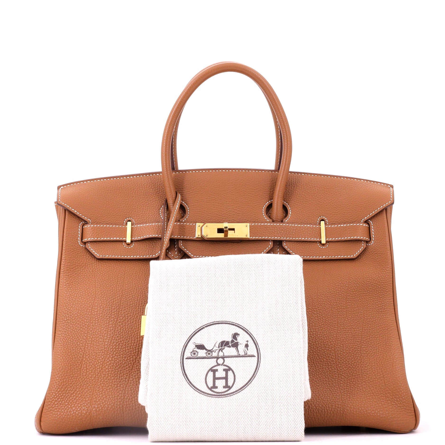 Birkin Handbag Brown Togo with Gold Hardware 35, Alternate, color, Metallic Gold