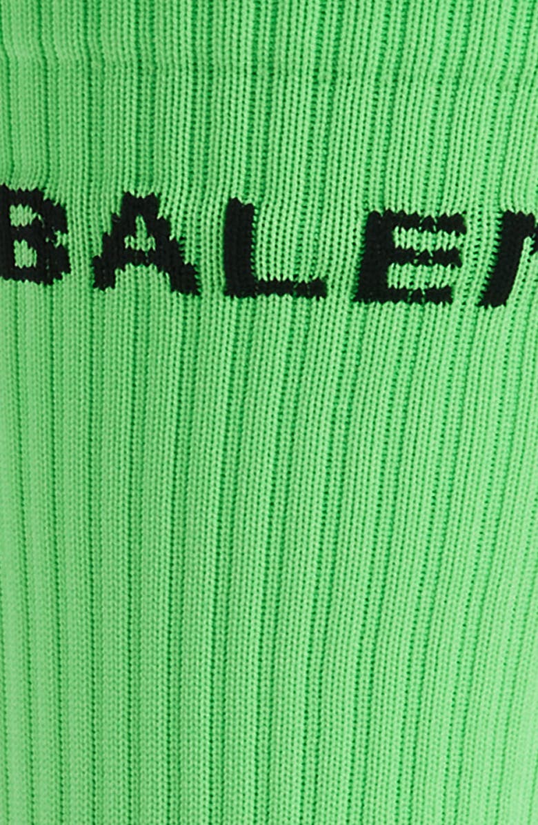 Balenciaga Fluorescent Tennis Socks, Alternate, color,